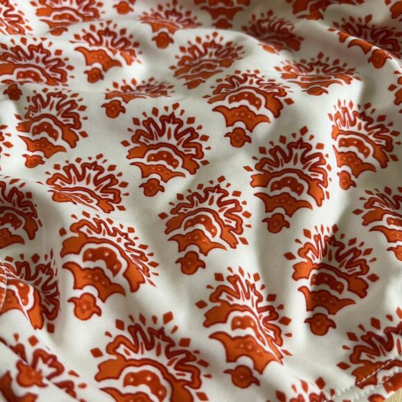 Cabana Life Orange Stripe Rash Guard 2-Piece Swimsuit - 14 - Picture 9 of 10